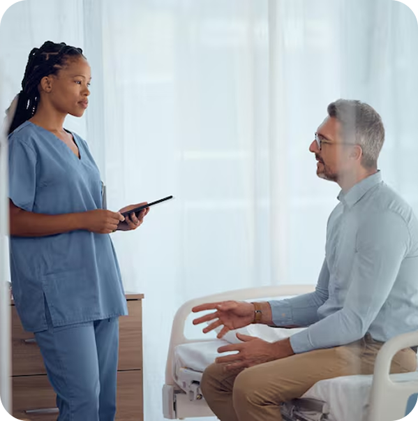What to Expect - Doctor with Patient